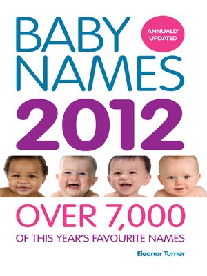 cover image of Baby Names 2012